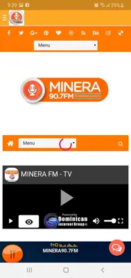 Minera90.7Fm android App screenshot 1